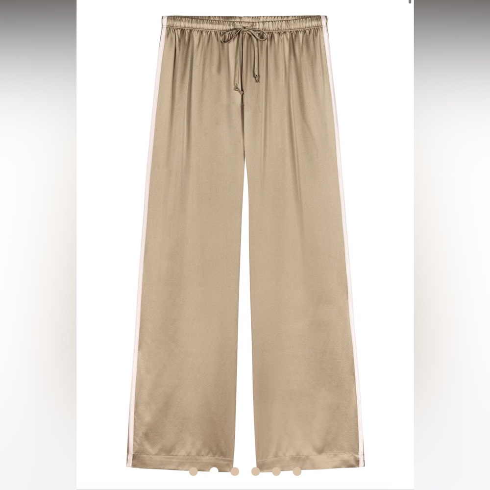 DONNI The Silk Stripe Crop Pant - Picture 2 of 5